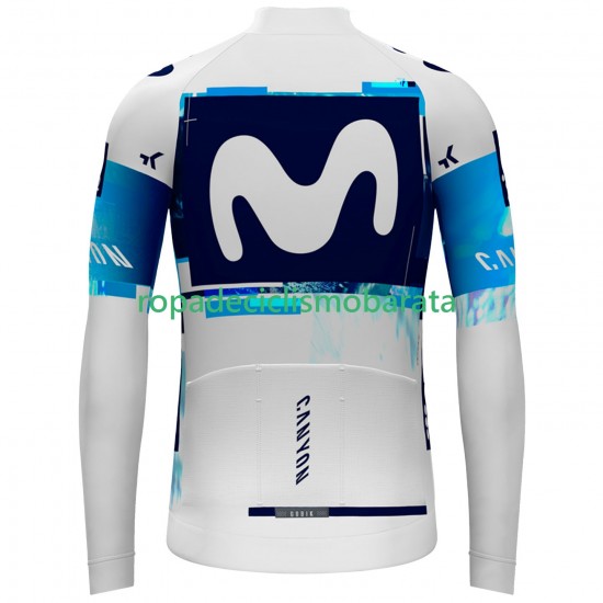 Maillot Manga Larga Movistar Team 2025 Hombres N001