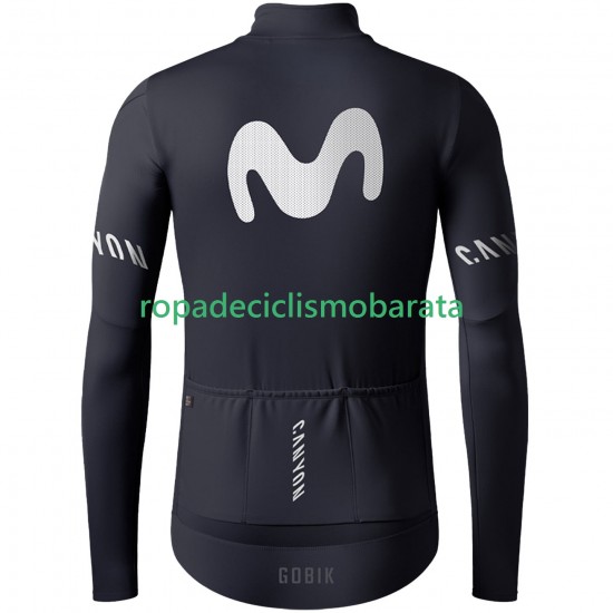 Maillot Manga Larga Movistar Team 2025 Hombres