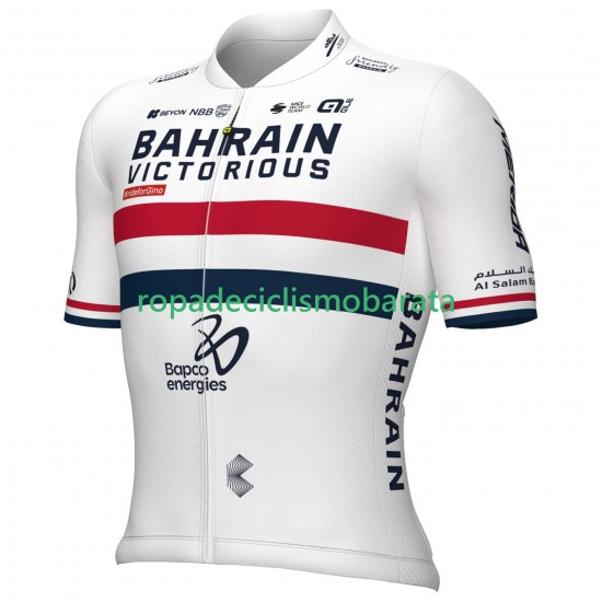 Maillot Manga Corta Team Bahrain Victorious 2024 Hombres N001