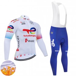 Invierno Maillot y Culotte Largos con Tirantes Team TotalEnergies 2025 Hombres