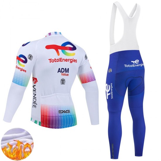 Invierno Maillot y Culotte Largos con Tirantes Team TotalEnergies 2025 Hombres