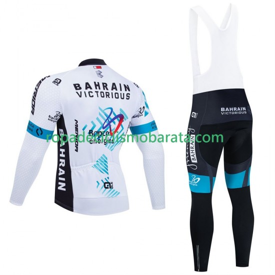 Maillot y Culotte Largos con Tirantes pro bahrain victorious 2025 Hombres