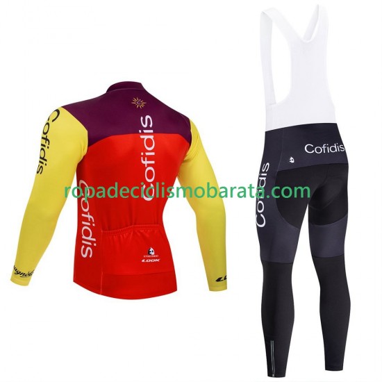 Maillot y Culotte Largos con Tirantes pro cofidis 2025 Hombres