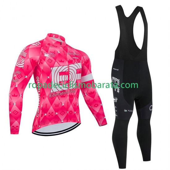 Maillot y Culotte Largos con Tirantes pro ef education easypost 2025 Hombres