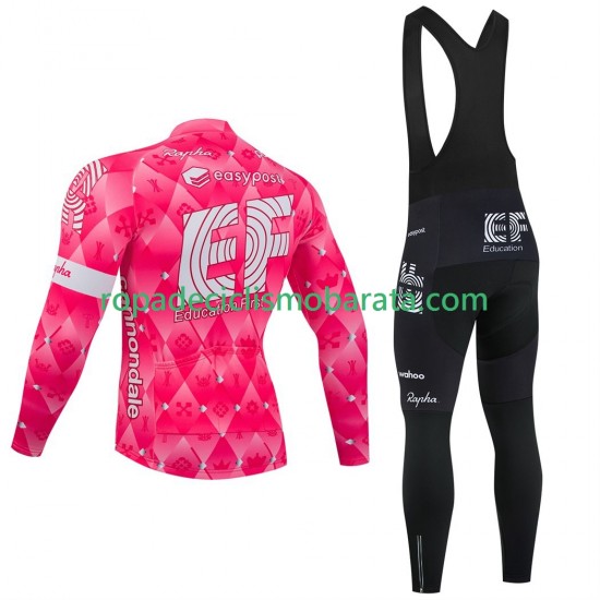 Maillot y Culotte Largos con Tirantes pro ef education easypost 2025 Hombres