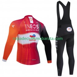 Maillot y Culotte Largos con Tirantes pro ineos totalenergies tour de france 2025 Hombres