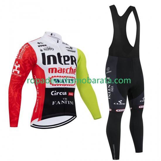 Maillot y Culotte Largos con Tirantes pro intermarche wanty 2025 Hombres