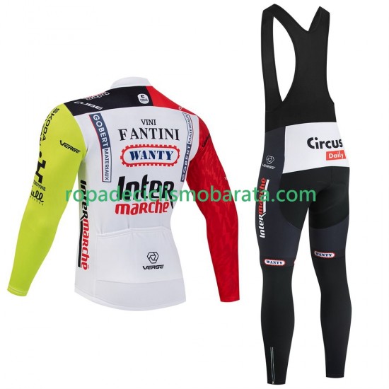 Maillot y Culotte Largos con Tirantes pro intermarche wanty 2025 Hombres