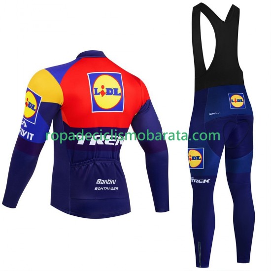Maillot y Culotte Largos con Tirantes pro lidl trek 2025 Hombres