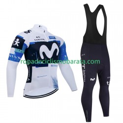 Maillot y Culotte Largos con Tirantes pro movistar 2025 Hombres