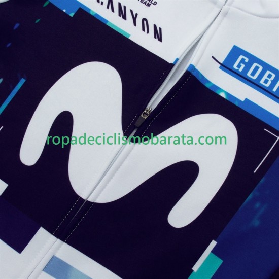 Maillot y Culotte Largos con Tirantes pro movistar 2025 Hombres