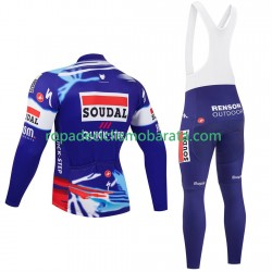 Maillot y Culotte Largos con Tirantes pro soudal quick step 2025 Hombres