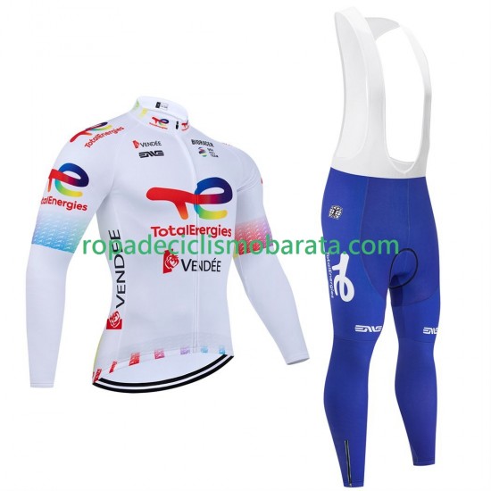 Maillot y Culotte Largos con Tirantes pro totalenergies 2025 Hombres