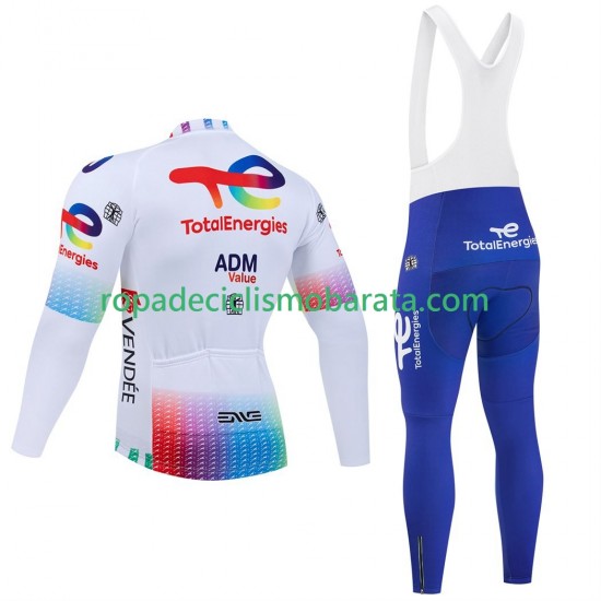 Maillot y Culotte Largos con Tirantes pro totalenergies 2025 Hombres