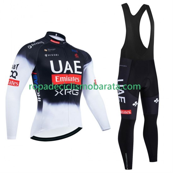 Maillot y Culotte Largos con Tirantes pro uae team emirates 2025 Hombres N001