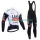 Maillot y Culotte Largos con Tirantes pro uae team emirates 2025 Hombres