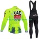 Maillot y Culotte Largos con Tirantes pro uae team emirates xrg tdf editon race fluo 2025 Hombres