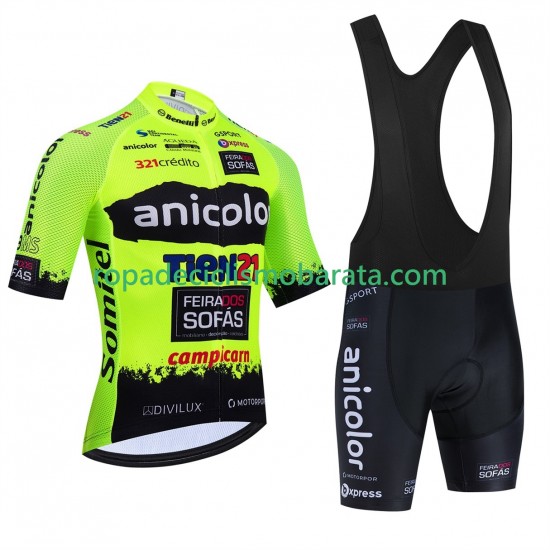 Maillot y Culotte con Tirantes equipe pro anicolor tien 21 2025 Hombres
