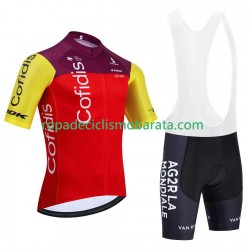 Maillot y Culotte con Tirantes equipe pro cofidis 2025 Hombres