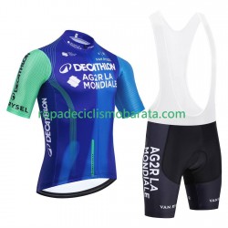 Maillot y Culotte con Tirantes equipe pro decathlon ag2r 2025 Hombres