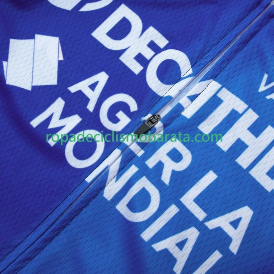 Maillot y Culotte con Tirantes equipe pro decathlon ag2r 2025 Hombres