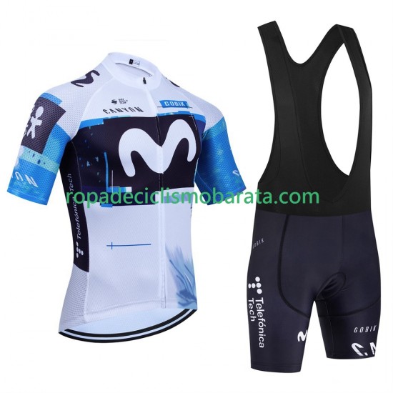 Maillot y Culotte con Tirantes equipe pro movistar 2025 Hombres