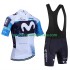 Maillot y Culotte con Tirantes equipe pro movistar 2025 Hombres