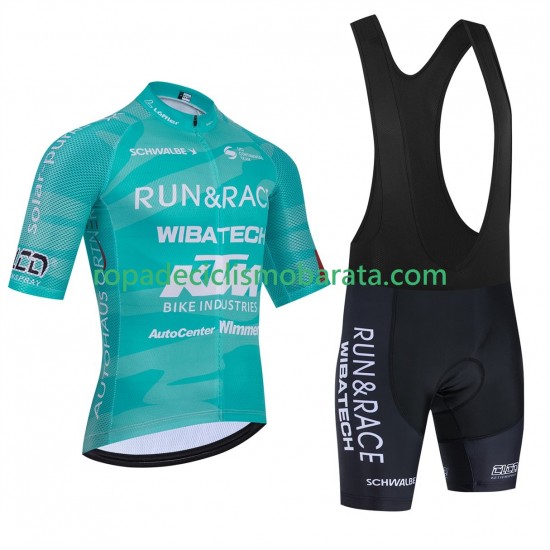 Maillot y Culotte con Tirantes equipe pro santic wibatech ktm 2025 Hombres