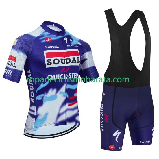 Maillot y Culotte con Tirantes equipe pro soudal quick step 2025 Hombres