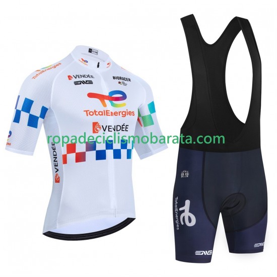 Maillot y Culotte con Tirantes equipe pro totalenergies tour de france 2025 Hombres