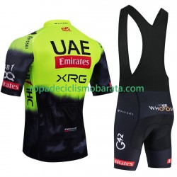 Maillot y Culotte con Tirantes equipe pro uae team emirates 2025 fluo Hombres