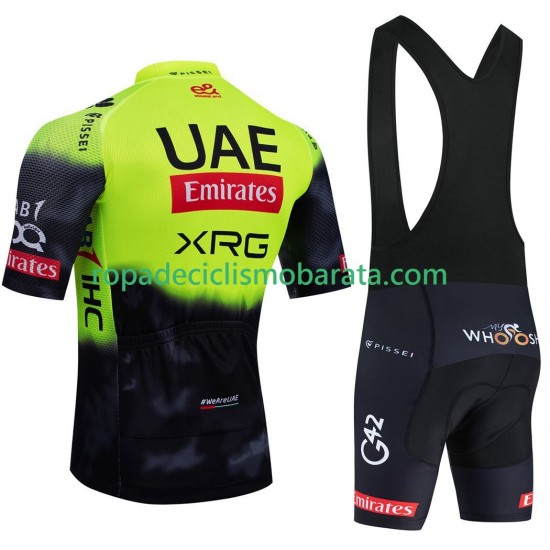 Maillot y Culotte con Tirantes equipe pro uae team emirates 2025 fluo Hombres