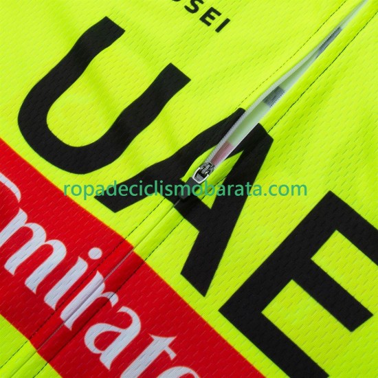 Maillot y Culotte con Tirantes equipe pro uae team emirates 2025 fluo Hombres
