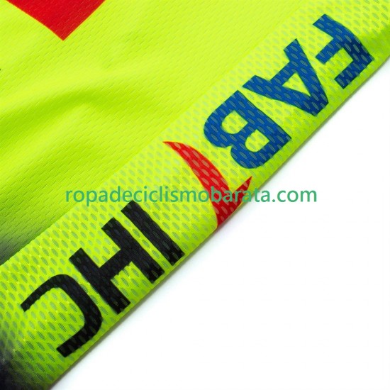Maillot y Culotte con Tirantes equipe pro uae team emirates 2025 fluo Hombres