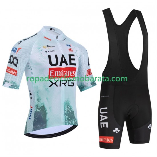 Maillot y Culotte con Tirantes equipe pro uae team emirates xrg tdf editon race 2025 Hombres
