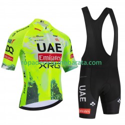 Maillot y Culotte con Tirantes equipe pro uae team emirates xrg tdf editon race fluo 2025 Hombres