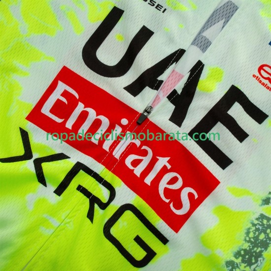 Maillot y Culotte con Tirantes equipe pro uae team emirates xrg tdf editon race fluo 2025 Hombres