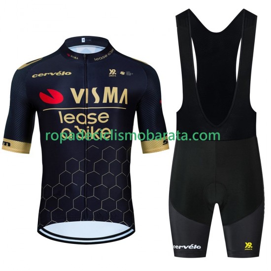 Maillot y Culotte con Tirantes equipe pro visma lease a bike 2025 Hombres N001