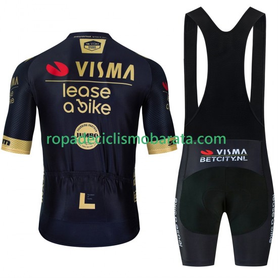 Maillot y Culotte con Tirantes equipe pro visma lease a bike 2025 Hombres N001