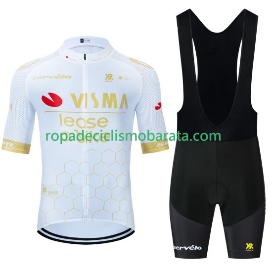 Maillot y Culotte con Tirantes equipe pro visma lease a bike 2025 Hombres N002