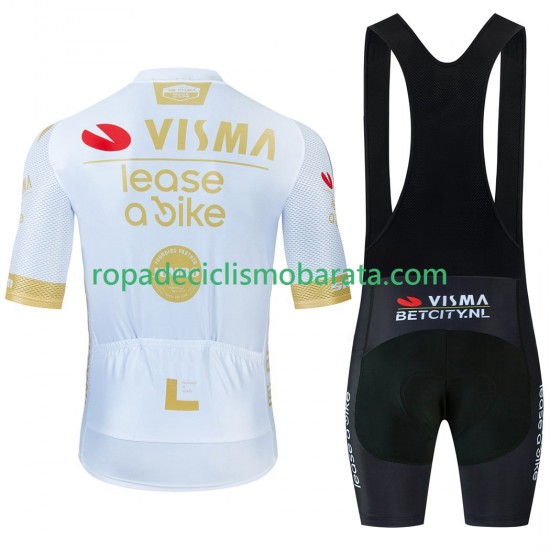 Maillot y Culotte con Tirantes equipe pro visma lease a bike 2025 Hombres N002