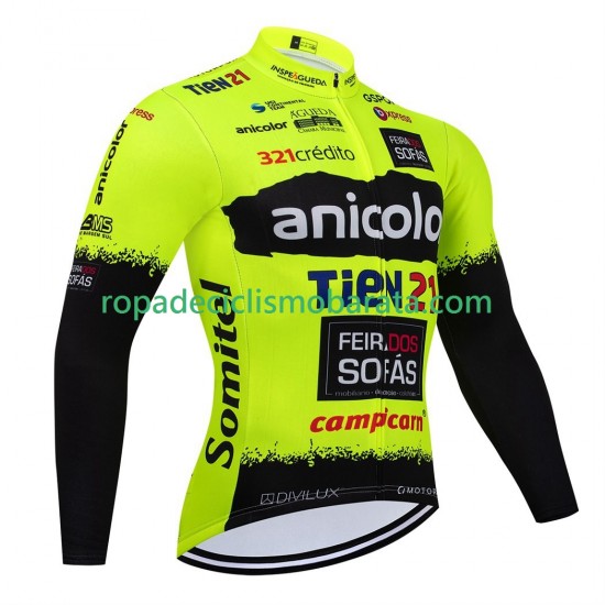 Maillot Manga Larga equipe pro anicolor tien 21 2025 Hombres