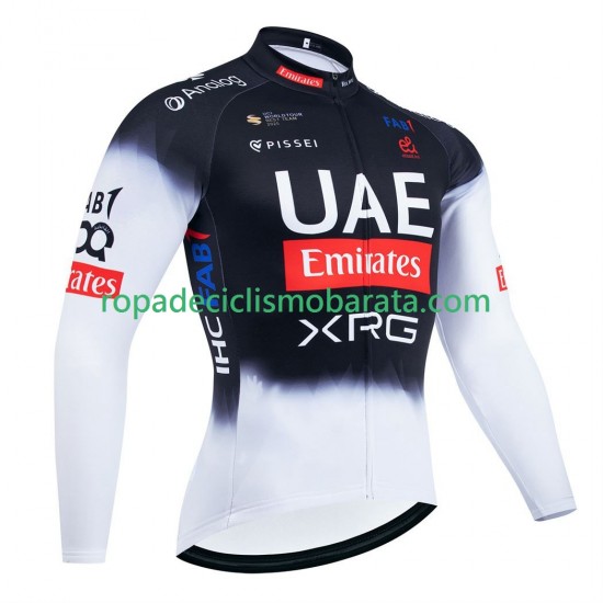 Maillot Manga Larga equipe pro uae team emirates 2025 Hombres N001