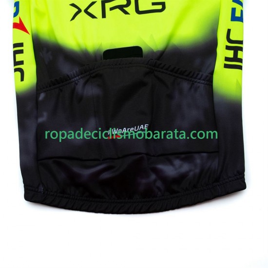 Maillot Manga Larga equipe pro uae team emirates 2025 fluo Hombres