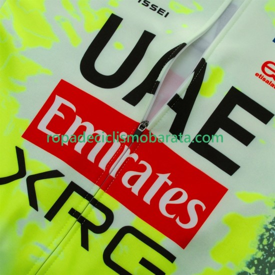 Maillot Manga Larga equipe pro uae team emirates xrg tdf editon race fluo 2025 Hombres