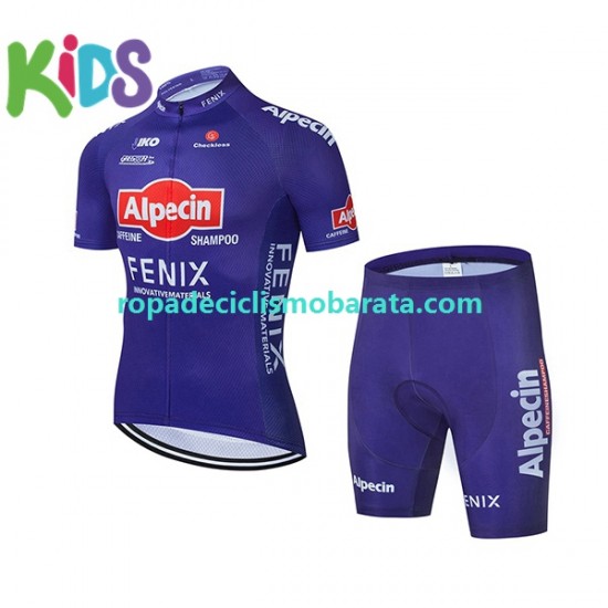 Maillot y Culotte Corto 2021 Alpecin-Fenix Niños N001