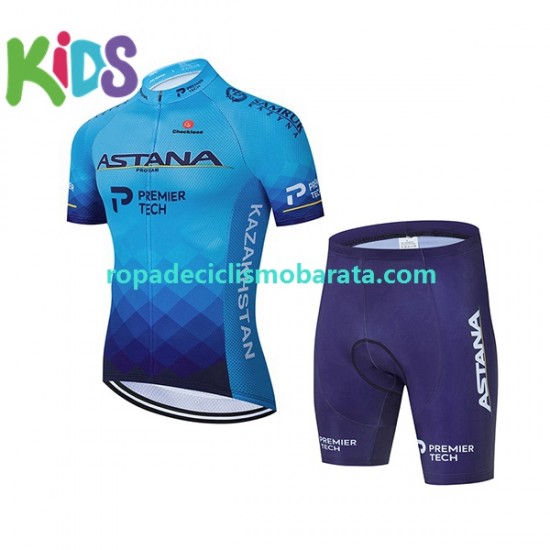 Maillot y Culotte Corto 2021 Astana-Premier Tech Niños N001