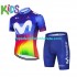 Maillot y Culotte Corto 2021 Movistar team Niños N001
