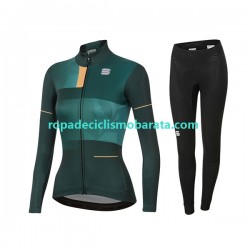 Maillot y Culotte Largos 2021 Sportful Leaf Mujeres N001