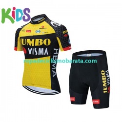 Maillot y Culotte Corto 2021 Team Jumbo-Visma Niños N001
